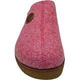 Comfortabele wijde pantoffels met geborduurde wollen voering