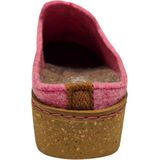 Comfortabele wijde pantoffels met geborduurde wollen voering