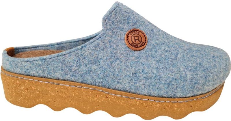 Rohde - Easy N - Klompen - Blauw - Vilt