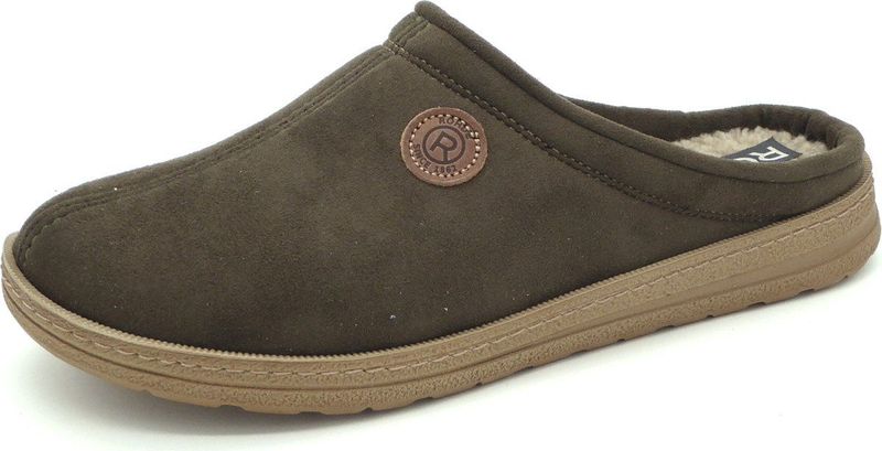 Rohde - 7141-61 Pantoffel Muil - Olijfgroen - Microvelours - Uitneembare Binnenzool