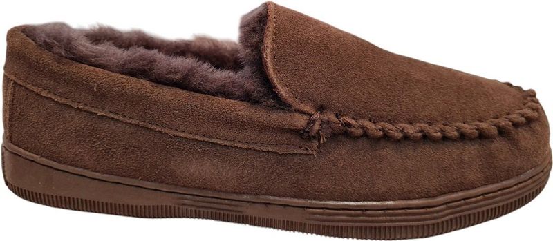 Rohde - Pantoffel Gevoerd - 7160-72 Mokka - Veloursleder