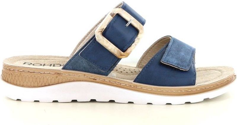 Rohde - Slippers - Dames - Blauw - Synthetisch Materiaal