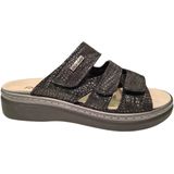 Rohde - Slippers 5221 - Gezondheidsslippers - Zwart - Leer