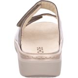 Rohde - Slippers - Beige - Leer - Klittenbandsluiting - Breedte G