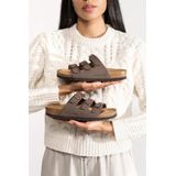 Rohde Alba - dames sandaal - bruin