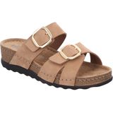 Rohde - Soave 5416 - Damesslipper - Zwart - Veloursleer en Grainnappa Perlato