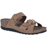 Rohde - Soave 5416 - Damesslipper - Zwart - Veloursleer en Grainnappa Perlato