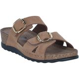 Rohde - Soave 5416 - Damesslipper - Zwart - Veloursleer en Grainnappa Perlato