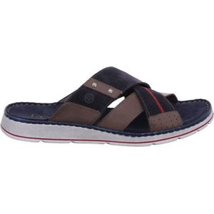 Gezondheidsslippers - Jeansblauw - Slippers met Voorgevormd Soft Voetbed - Gespsluiting