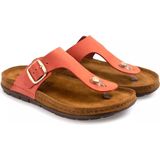 Rohde - Dames Slippers - Blauw - Veloursleer - Wijdte G - Rubber Zool