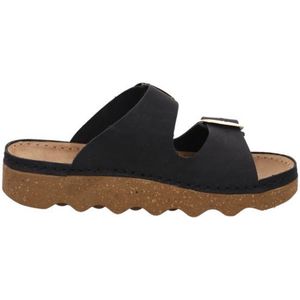 Rohde Foggia-D - Dames Slipper - Zwart - Bovenmateriaal: Synthetisch Perlato