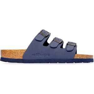 Rohde Pantolette "ALBA", Sommerschuh, Hausschuh, Strandschuh, Schlappen mit drei Schnallen