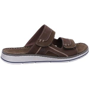 Gezondheidsslippers - Zwart - Leer - Zacht Voetbed