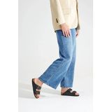 Rohde 1515 Pantoffels Bruin Leer - Rubberen Zool - Stevige Grip