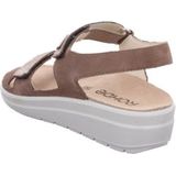 Zomerschoen - Kaki - Textiel - Klittenbandsluiting