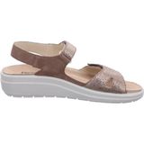 Zomerschoen - Kaki - Textiel - Klittenbandsluiting