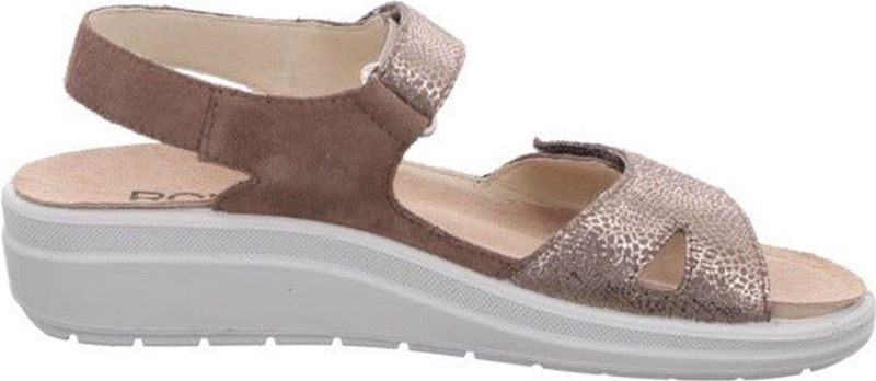 Zomerschoen - Kaki - Textiel - Klittenbandsluiting