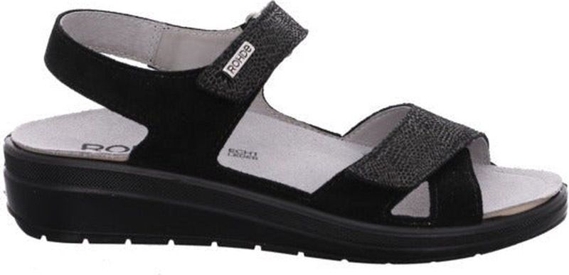 Rohde Rivella - Dames Sandaal - Grijs - Nubuck - Antislipzool