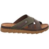 Zomerschoen - Kaki - Leer - Zacht Voetbed - Open Neus