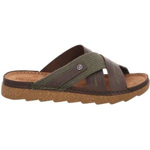 Zomerschoen - Kaki - Leer - Zacht Voetbed - Open Neus