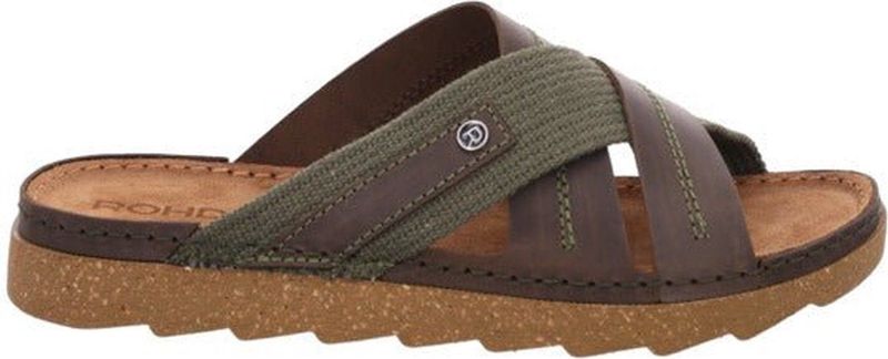 Zomerschoen - Kaki - Leer - Zacht Voetbed - Open Neus