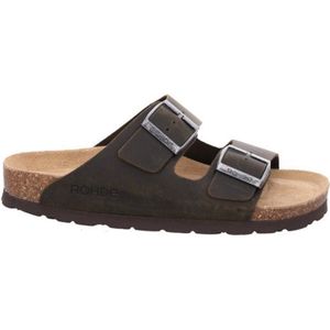 Zomerschoen - Lichtbruin - Leer - Open Neus - Gespen Sluiting