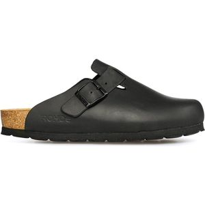 Rohde Alba - Dames Slof - Zwart - Leer - Antislipzool