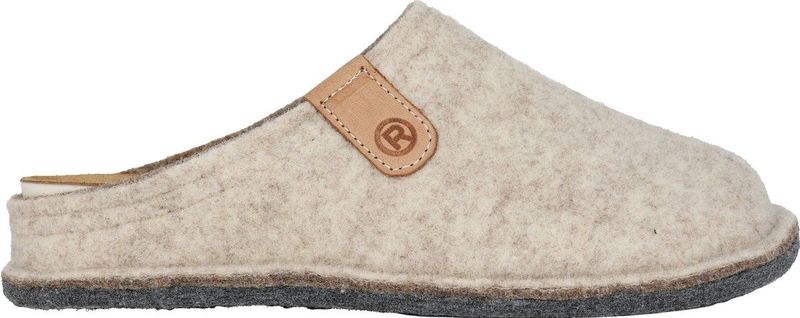 Rohde Lucca-D - Dames Slof - Blauw - Vilt - Verwisselbaar Leren Voetbed