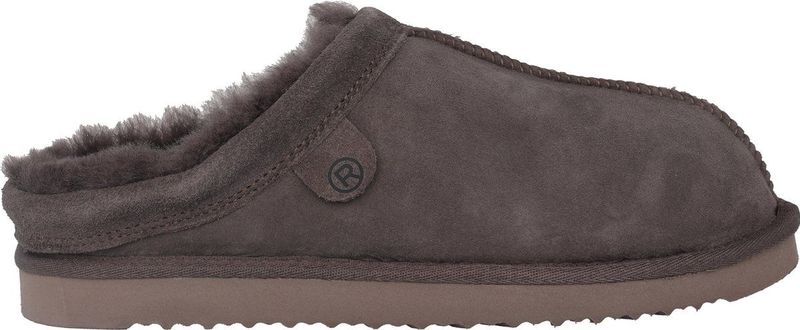 Rohde Livigno - heren slof - bruin - Antislipzool - Ademend Wol