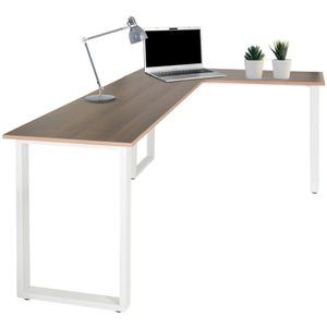 WORKSPACE BASIC I | 165x120 - Hoekbureau Walnoot / Wit