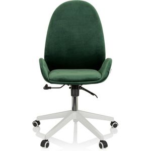 hjh OFFICE 729430 Bureaustoel AVEA Fabric Green In hoogte verstelbare draaistoel met hoge ergonomische rugleuning