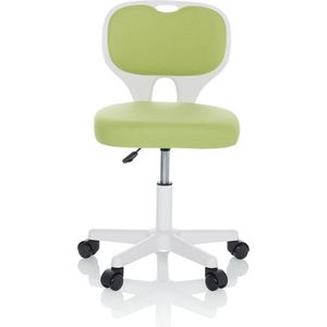 hjh OFFICE KIDDY TOP W 736427 Bureaustoel voor kinderen, draaistoel, stof, groen