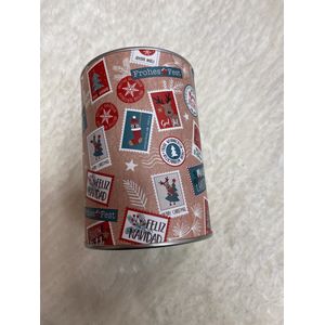 Postzegel Kerst spaarpot - blikopener | Kerstcadeau | Sparen | Cadeautje | Feestdagen | Kerstdagen | December