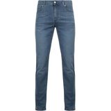 Alberto Pipe Jeans donkerblauw, Effen