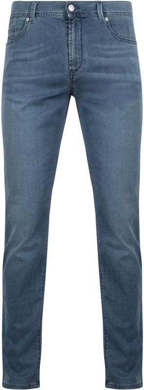 Alberto Pipe Jeans donkerblauw, Effen