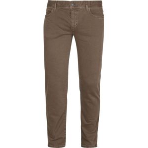 Alberto - Pipe Broek Bruin - Heren Regular-fit