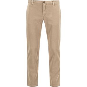 Alberto - Chino Broek - Beige - Katoen - Slim Fit