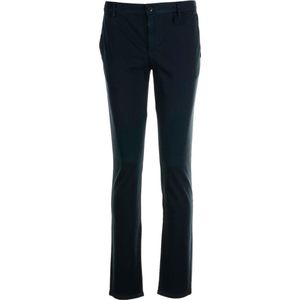 Alberto - Broek - Donkerblauw - Katoen / Lyocel / Elastaan - Slim Fit