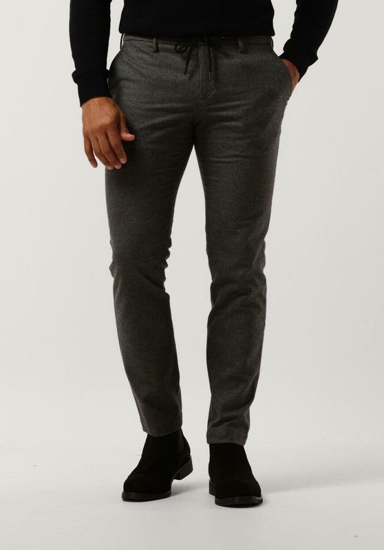 Alberto Broek JUMP Flanel Look Grijs Slim Fit