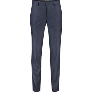 Alberto - Wind Flanell Look - Broek - Blauw - Katoen/Nylon/Polyester/Elastaan