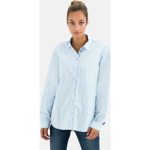 Camel Active - Overhemdblouse - Blauw - Biologisch Katoen