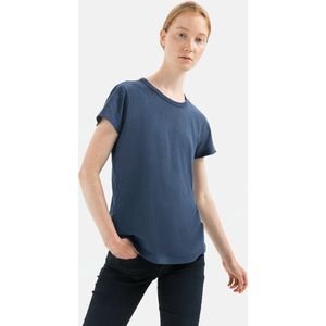 Camel Active - Dames T-shirt - Biologisch Katoen - Zwart