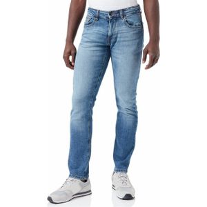 camel active - Madison - Slim Fit 5-Pocket Jeans - Blauw