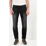 camel active - Madison - Slim Fit Jeans - Donkergrijs - 5-pocketsmodel