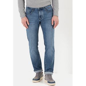 Camel Active - Herenjeans - Indigo - Katoen-Blend - Relaxed Fit