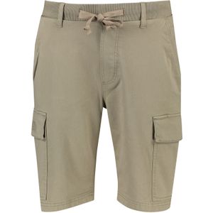 camel active Cargoshorts voor heren met elastische band, Kaki, 30