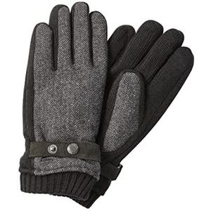 camel active Heren Gloves with Strap, Stone Gray, M