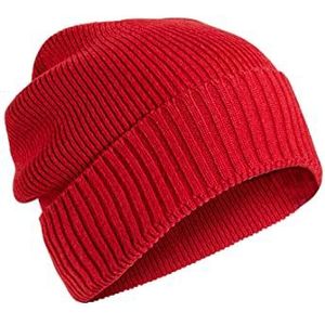 camel active Heren 406500/8M50 beanie-muts, rood, OS