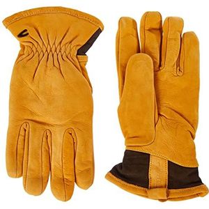 camel active Lederen handschoenen voor heren, geel (honey), M
