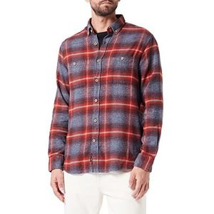 camel active Heren 409115/8S55 Hemd, Night Blue, S